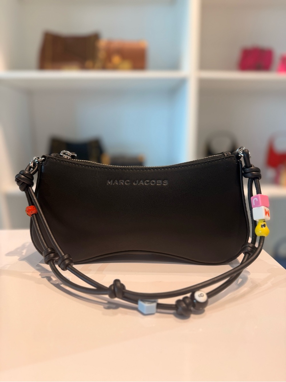 NWT Marc Jacobs lucky charm collection shoulder bag- black